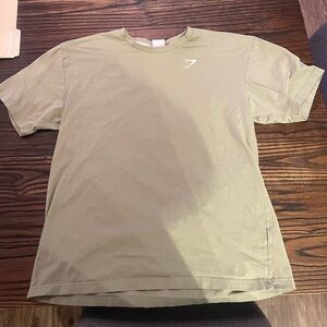 Gymshark Light Olive Oversized Short Sleeve Tee